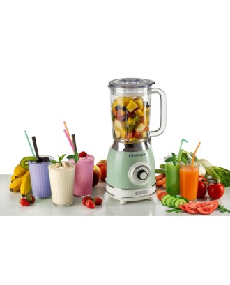 Blender cu cana din sticla, verde, Vintage, 1.5 L - ARIETE
